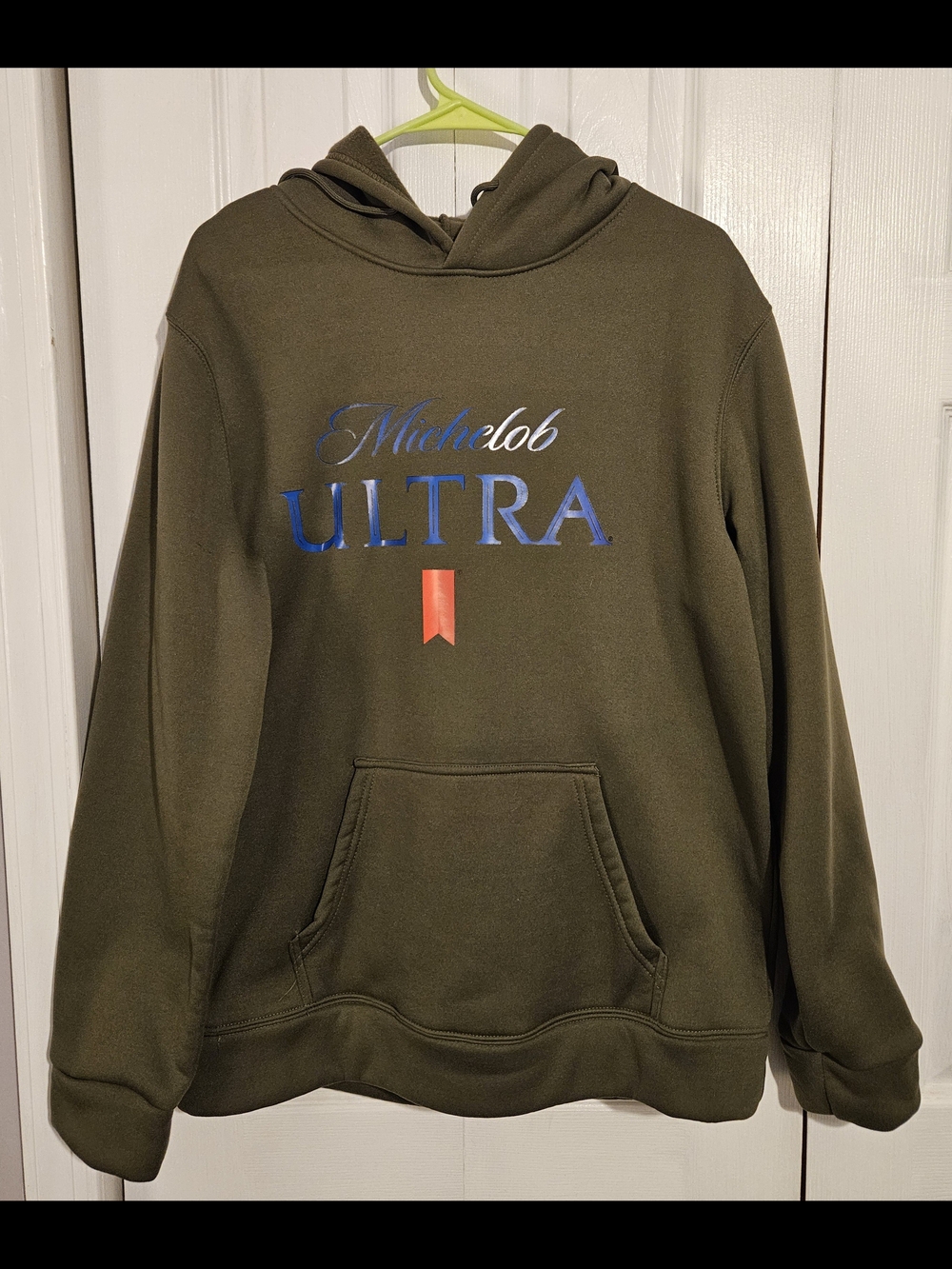 Michelob ULTRA Olive Green Men's Hoodie